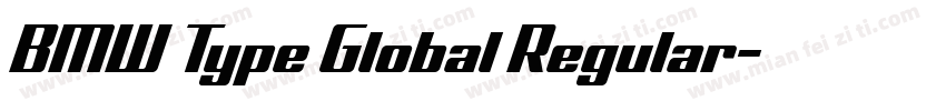BMW Type Global Regular字体转换